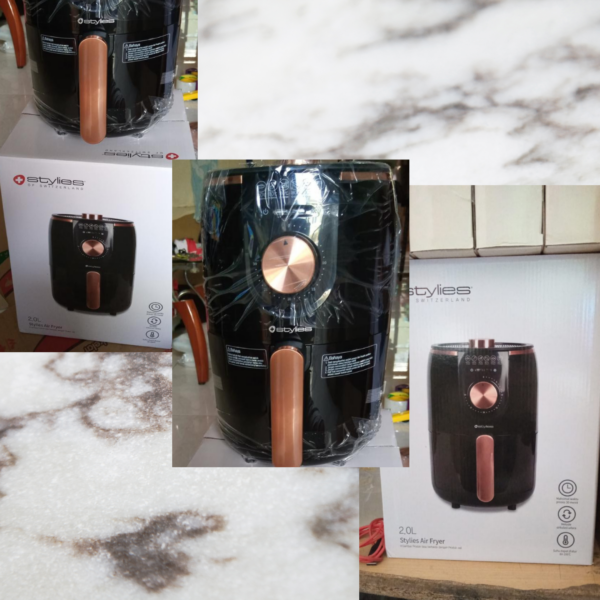 Air Fryer Stylies 2 Liter 1.000 watt Hitam - Image 3