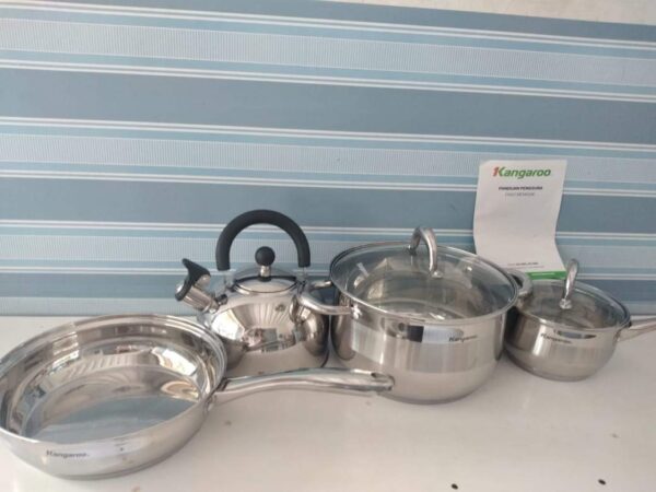 Panci Teko Kangaroo Stainless Steel Set of 6 - Image 3