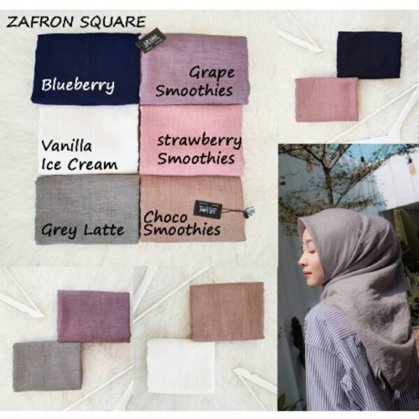 Hijab Zafron Square / Voal Zafron