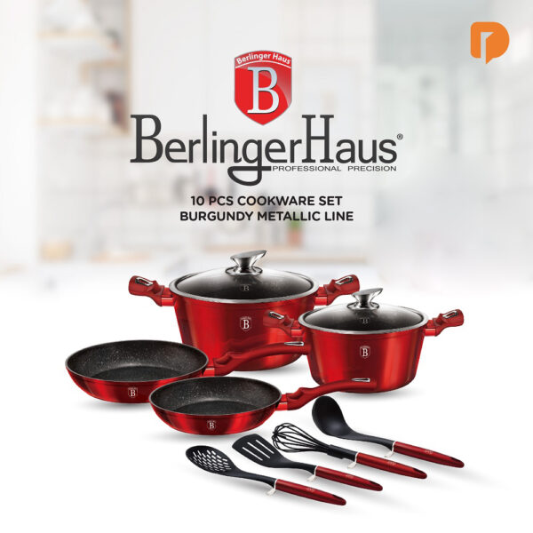 1 Set Panci Berlinger Haus 10pcs Cookware Set
