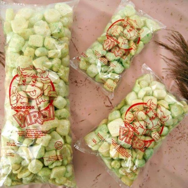 Dorokdokviral Kerupuk Kulit Rasa Seaweed/Rumput Laut Uk. L - Image 3