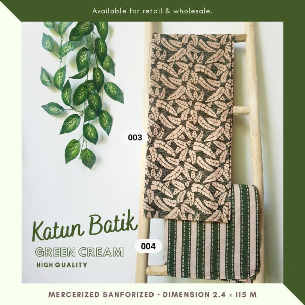 Batik Lawasan Warna Alam Hijau - Image 3