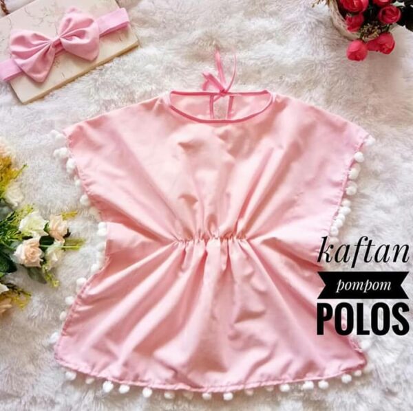 Kaftan Anak Pompom Polos - Image 5