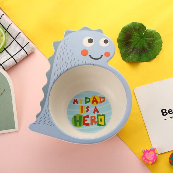 Piring Bamboo Fiber Anak Lucu / Piring Makan Anak - Image 6