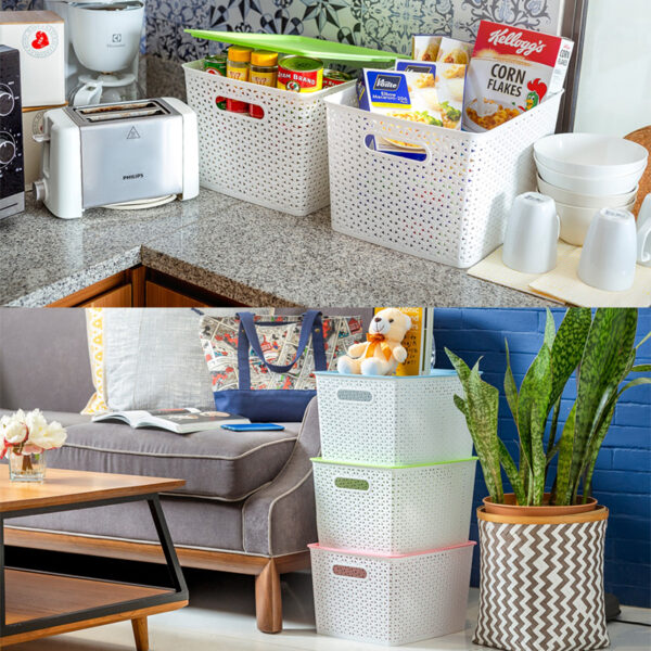 Keranjang Box Roxanne Multi Purpose Container set of 3 - Image 3