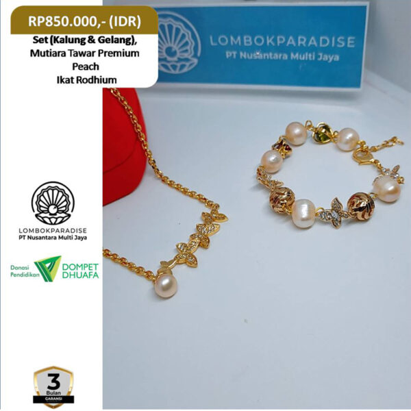 Set Kalung Gelang Mutiara Lombok - Image 2