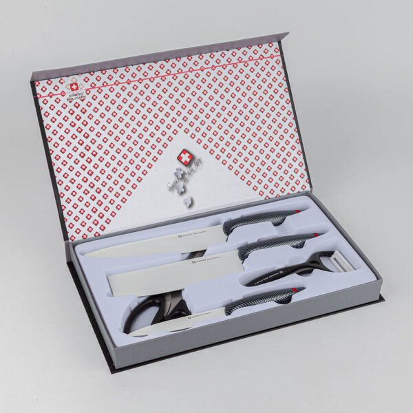 1 Set Pisau Swiss Military Knife set of 5 - Image 5