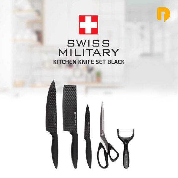 1 Set Pisau Swiss Military Knife set of 5