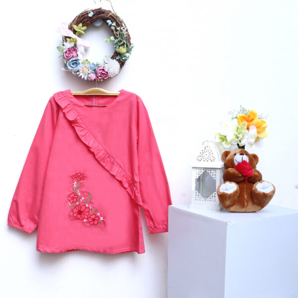 Tunik Anak Rempel Bordir Bunga - Image 3