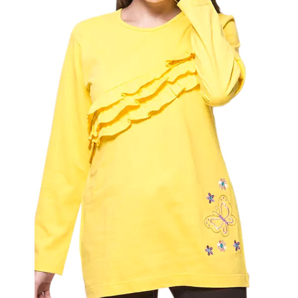 Tunik Kaos Butterfly 13-18 Tahun  Kuning