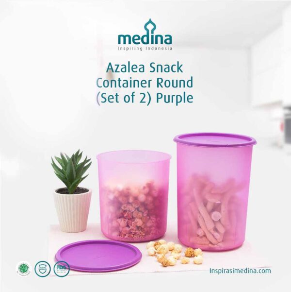 Wadah Snack Azalea Container Round - Image 2