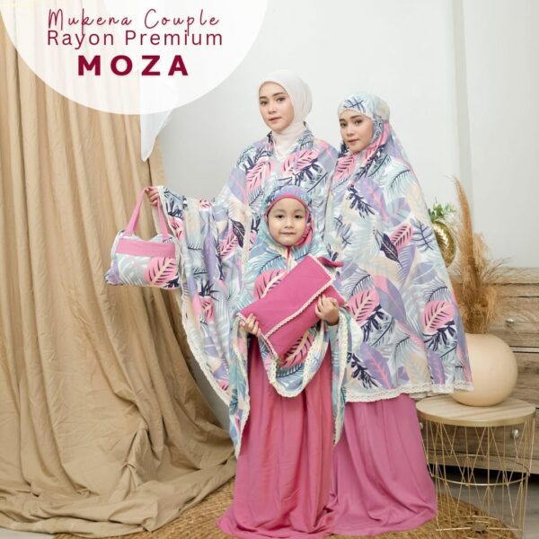 Mukena Couple Rayon Premium Moza