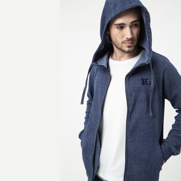 Jacket with Hoodie - Two Tone - Image 2