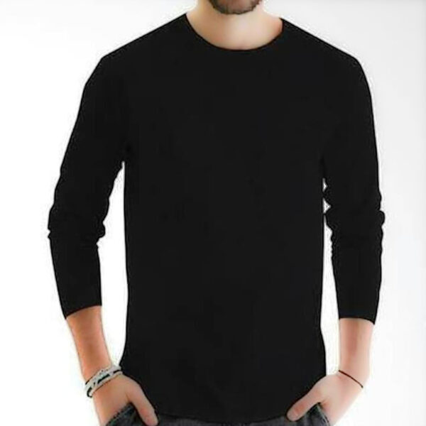 Kaos Polos Putih/Hitam Lengan Panjang S-XL - Image 3