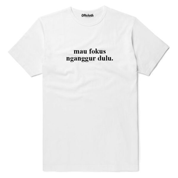 (XXL) T-shirt Warna Hitam/Putih - Image 3