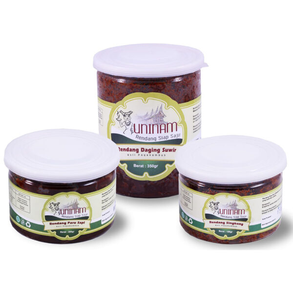 Paket Rendang Singkong, Daging Suwir dan Paru