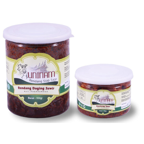 Paket Rendang Daging Suwir dan Telur