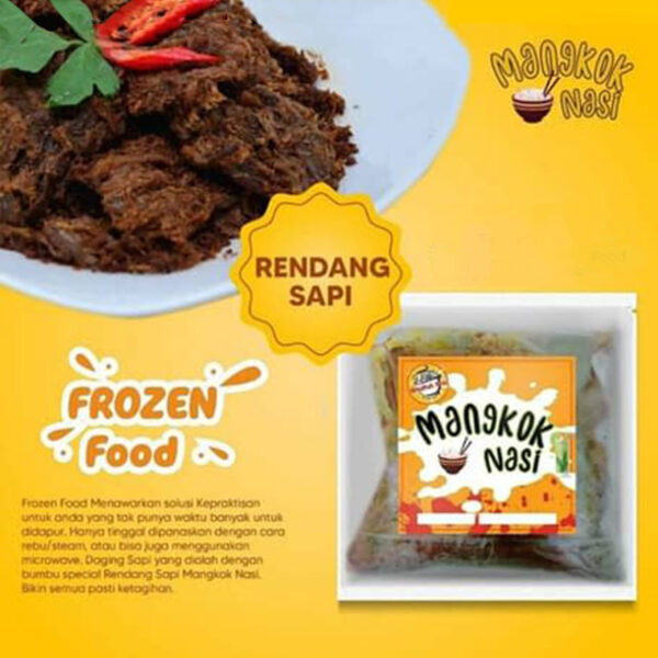 Rendang Sapi Mangkok Nasi Frozen Food