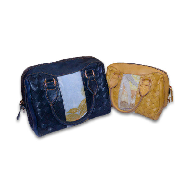 Tas Kulit Model Fosil Ecoprint